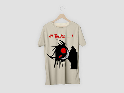 Horror smile t shirt branding design illustration logo t shirt vector