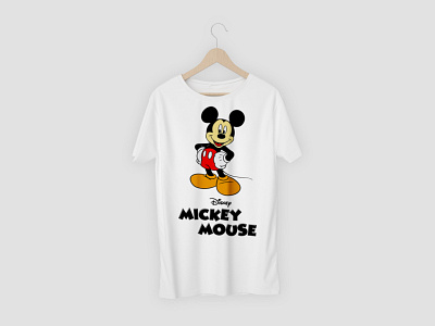 Mickey mouse t shirt branding design illustration logo t shirt vector