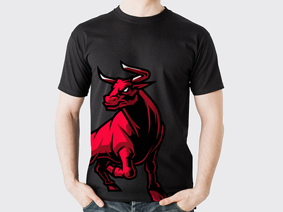 Angry bull t shirt