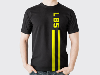LBS gym t shirt branding design illustration logo t shirt vector