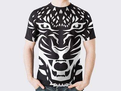 Tiger face t shirt