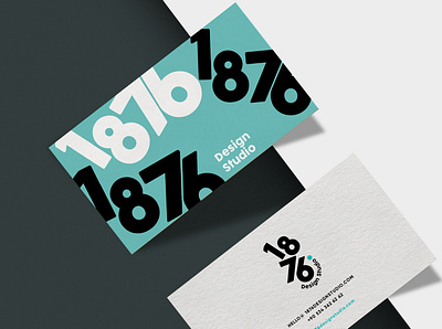 1876 Design Studio Business Card branding design graphic design icon illustration logo typography ui ux vector
