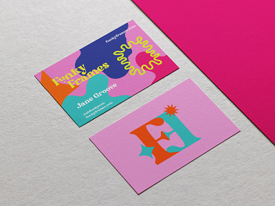 Funky Frames Business Card branding design graphic design icon illustration logo typography ui ux vector