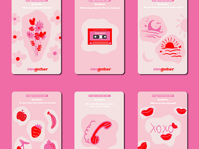 Twogether Card Game for Couples Design