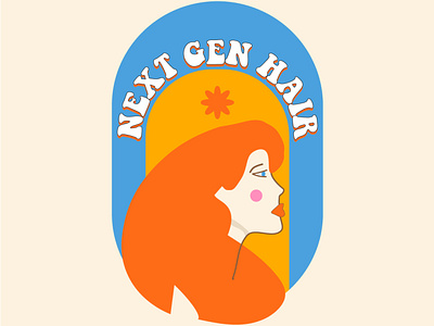 Next Gen Hair Logo branding design graphic design icon illustration logo typography ui ux vector