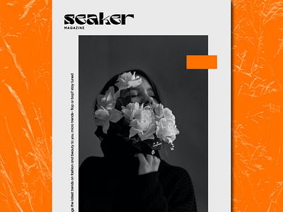 Seaker Magazine Cover Design branding design graphic design icon illustration logo magazine poster typography ui ux vector