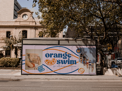 Orange Swim Billboard Design