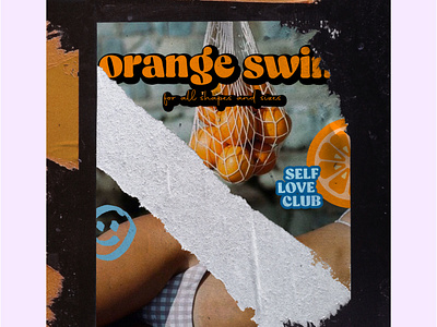 Orange Swim Poster Design billboard branding design graphic design icon illustration logo poster design typography ui ux vector