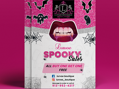 SPOOKY  SALE  FLYER