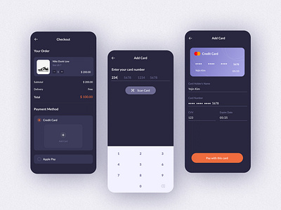 Daily UI #002 - Credit Card Checkout add card app app design card card ui checkout daily ui daily ui challenge design graphic design keyboard shopping ui ux