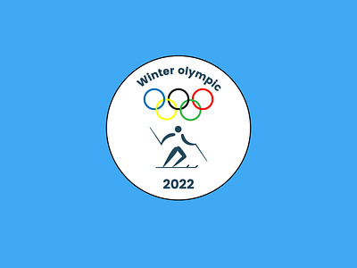 Winter olympics badge design dribbbleweeklywarmup. graphic design illustration vector weeklywarmup