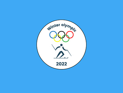Winter olympics badge design dribbbleweeklywarmup. graphic design illustration vector weeklywarmup
