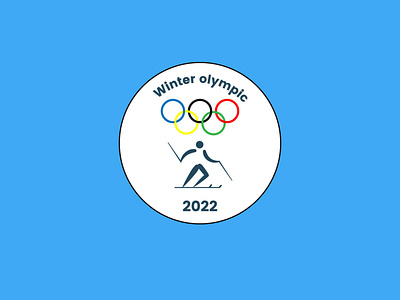 Winter olympics badge