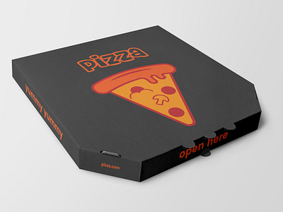 design a minimal-style pizza box