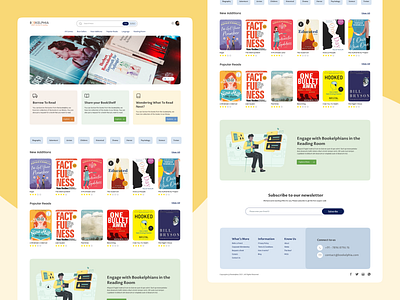 Book reading website concept design minimal ui ux webdesign website