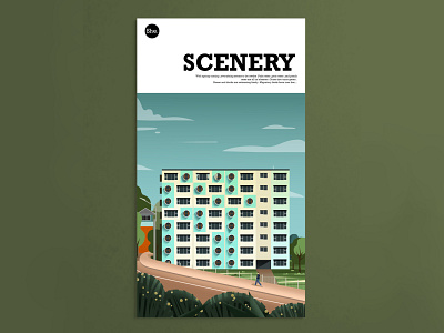 Scenery ill illustration