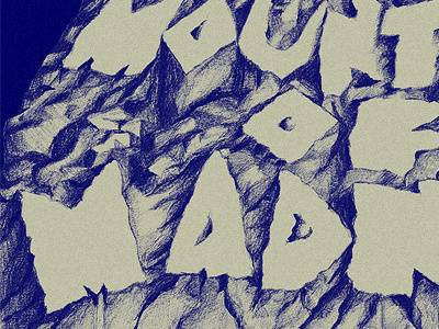 Illustrative Type lettering rocks type