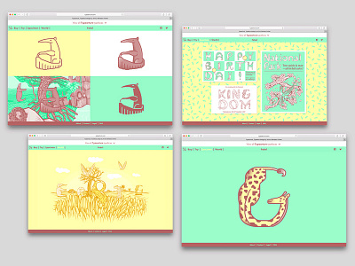 Fabel, the animal typeface alphabet animal font illustration typeface website