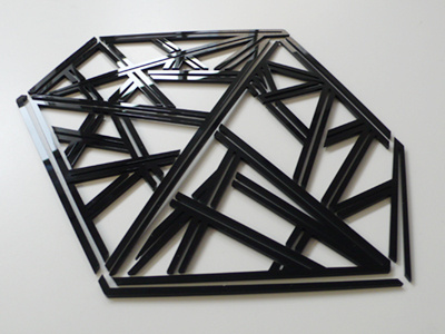 Pylon Typeface Lasercut