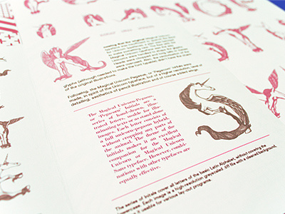 Pegacorn Booklet combination booklet font lettering pegacorn pegasus poster type typeface typography unicorn