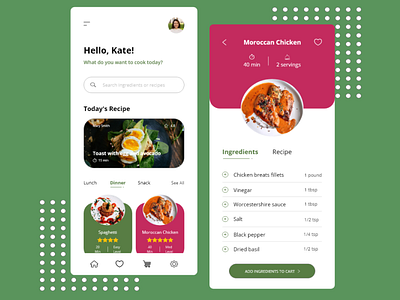 Recipe App UI Design