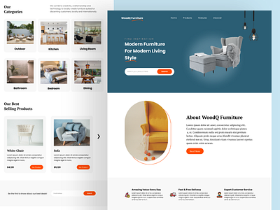 Furniture Landing Page Design