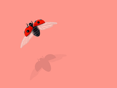 ladybug art illustration procreate