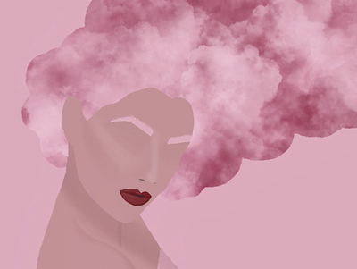 pink art illustration procreate