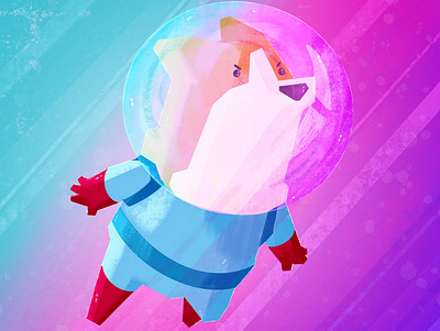 Dogs in Space art characters illustration kawaii procreate