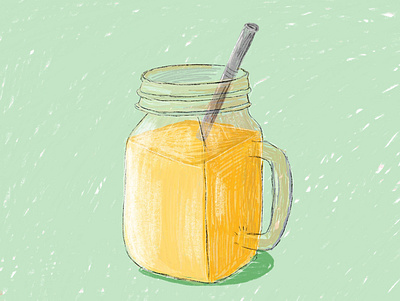 Smoothie art food illustration illustration procreate