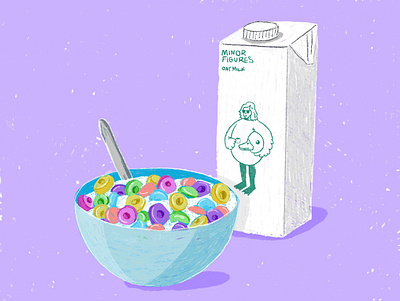Cereal & Milk art food illustration illustration procreate