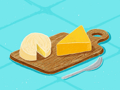 Cheese art food illustration illustration procreate