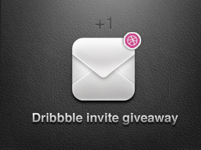 Dribbble Invite dribbble envelope giveaway icon invite vector