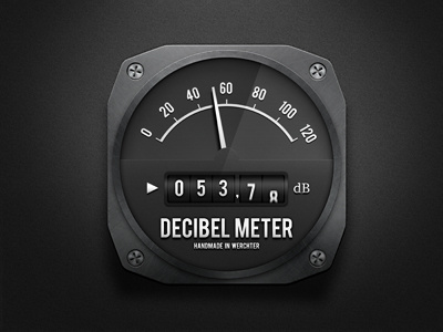 Decibel meter db decibel gauge metal meter screw