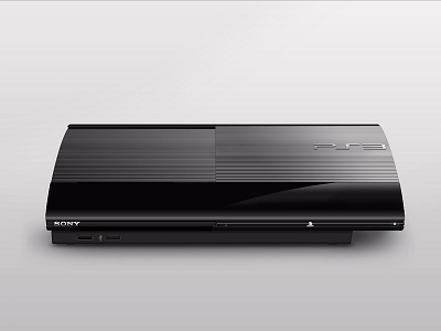 Super Slim PS3 3 console game photoshop playstation ps sony