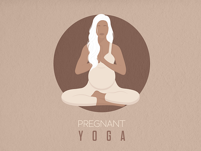 Poster design. Faceless illustration. advertisement art center design digital faceless fitness health healthy namaste poster pregnancy pregnant studio style woman yoga