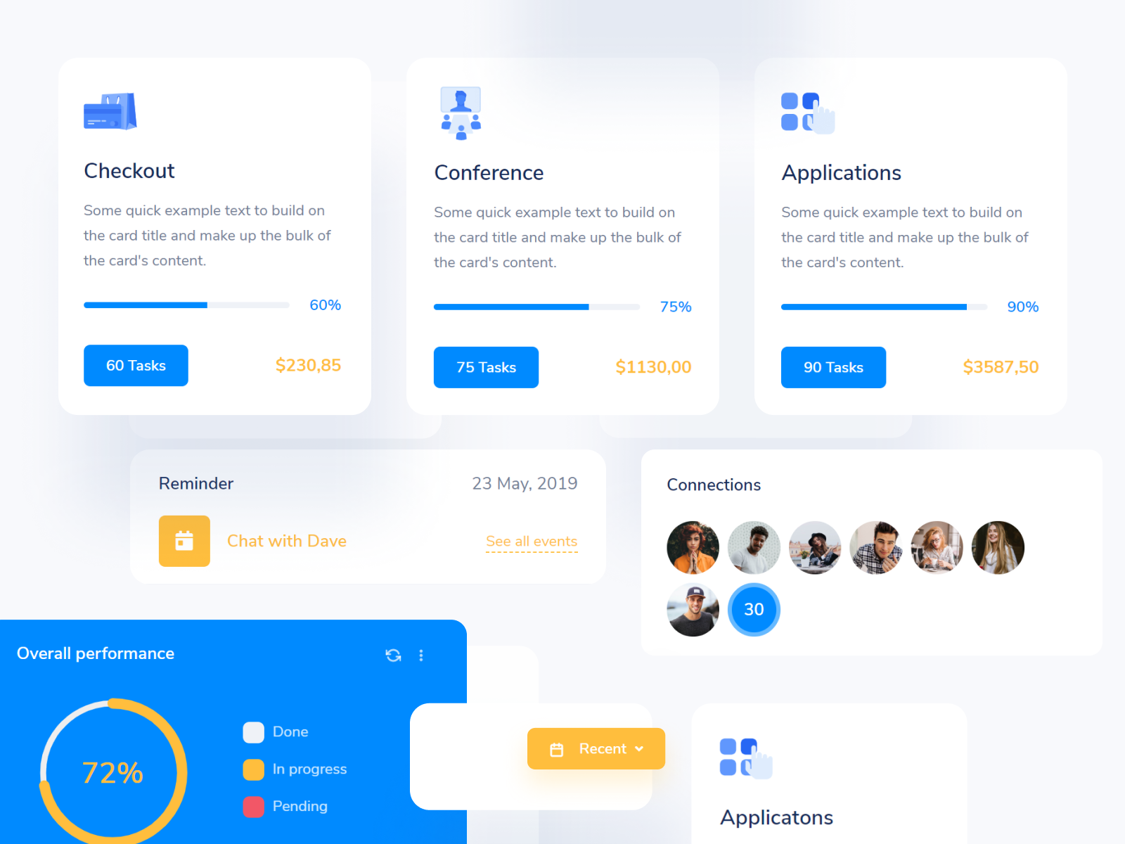 Quick - App Components And Card UI By Webpixels On Dribbble