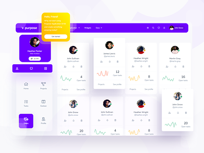 Purpose Application UI Kit admin template analytics bootstrap cards chart dashboard finance layout measurement template theme ui ui components