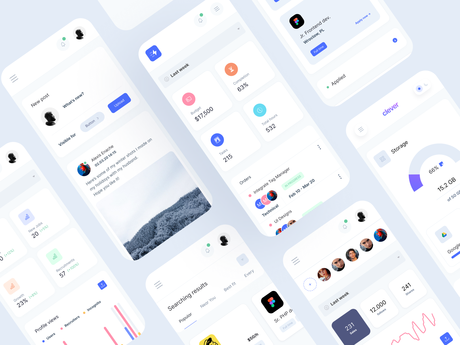 Mobile components and templates - Webpixels by Webpixels on Dribbble