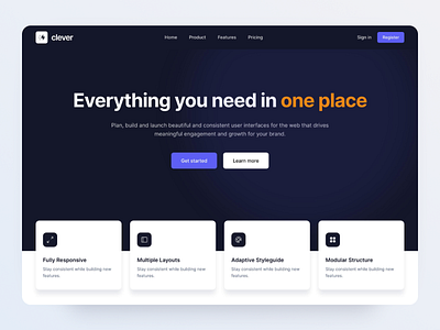 Landing Page - Made by Webpixels agency bootstrap business components landing marketing page presentation sections template ui website