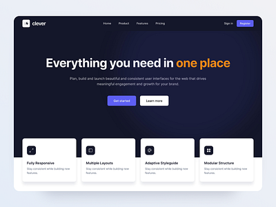 Landing Page - Made by Webpixels