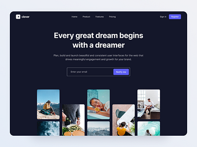 Creative Landing Page - Made by Webpixels