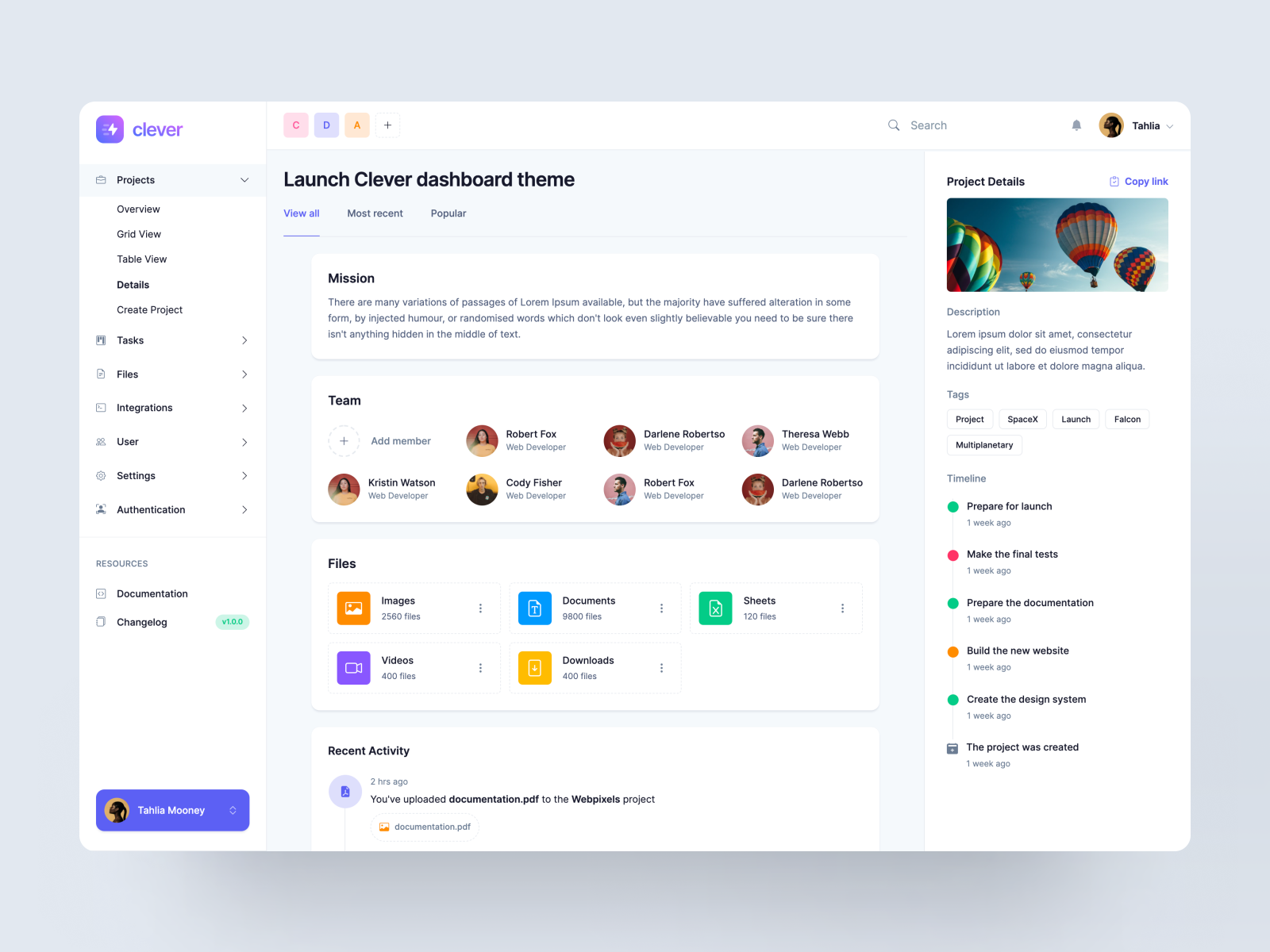 Project Details Template - Made by Webpixels by Webpixels on Dribbble