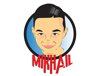 Mikhail design illustration logo