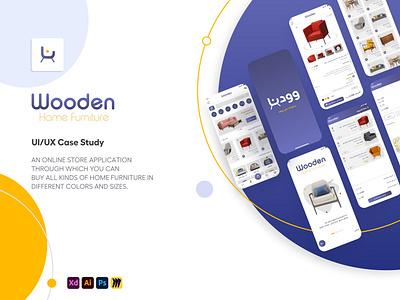 WOODEN - UI/UX Case Study For Online Store App For Selling Home