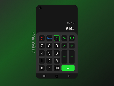 DailyUI #004 - Calculator figma ui