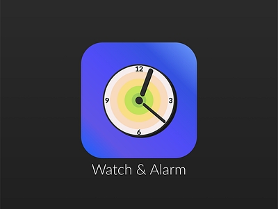 DailyUI #005 - Alarm and watch icon app figma ui