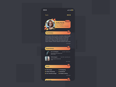 DailyUI #006 - User Profile