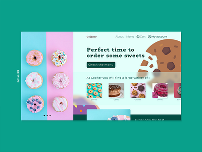 DailyUI - sweets shop figma ui ux web design