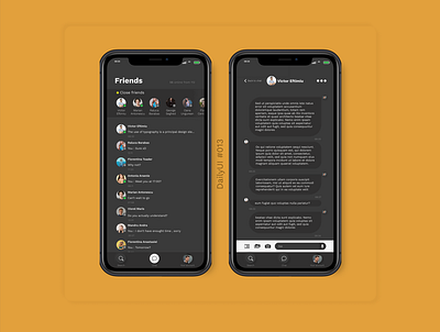 DailyUI - Messenger app figma ui ux
